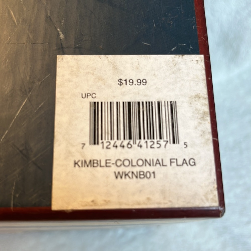 Warren Kimble stackable boxes. Colonial flag design. Rare find. - Picture 7 of 7